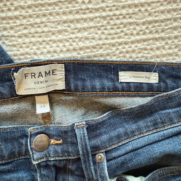 Frame Denim L'Homme Slim Straight Leg Jeans - size 33 - Picture 2 of 6